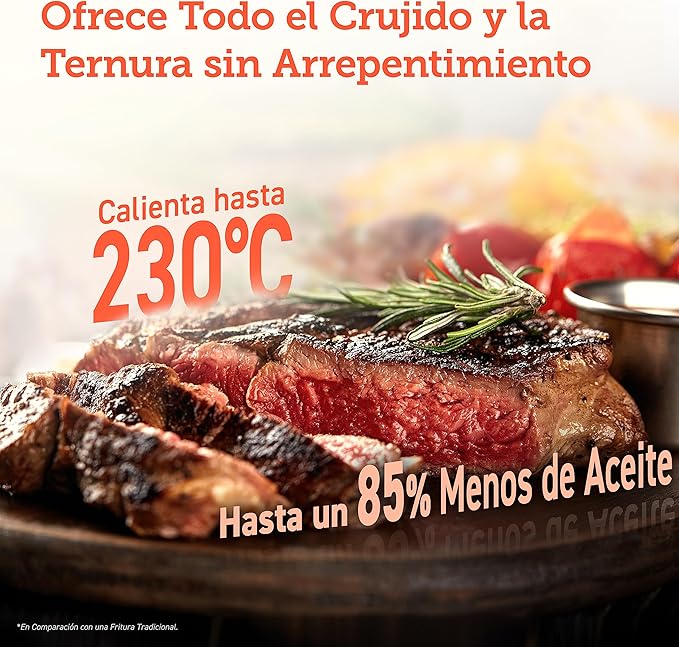 Pack Freidora de aire 6L 1200w + Libro 200 recetas