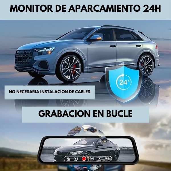 ProSight® Retrovisor Doble Cámara Frontal y Trasera HD