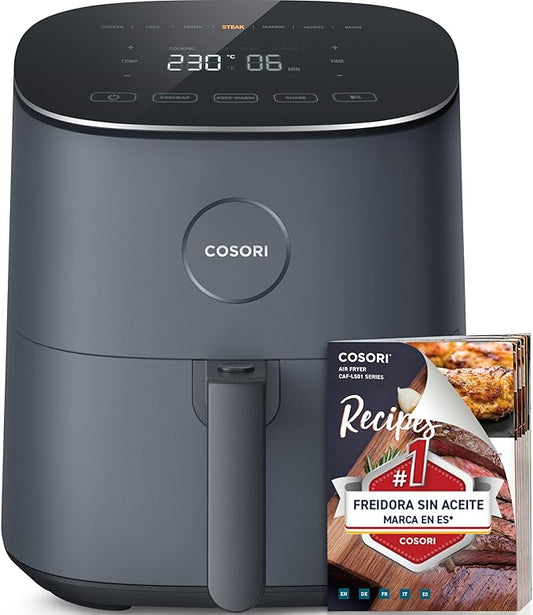 Pack Freidora de aire 6L 1200w + Libro 200 recetas