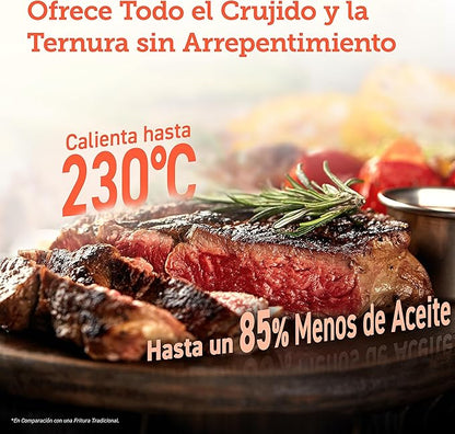Pack Freidora de aire 6L 1200w + Libro 200 recetas