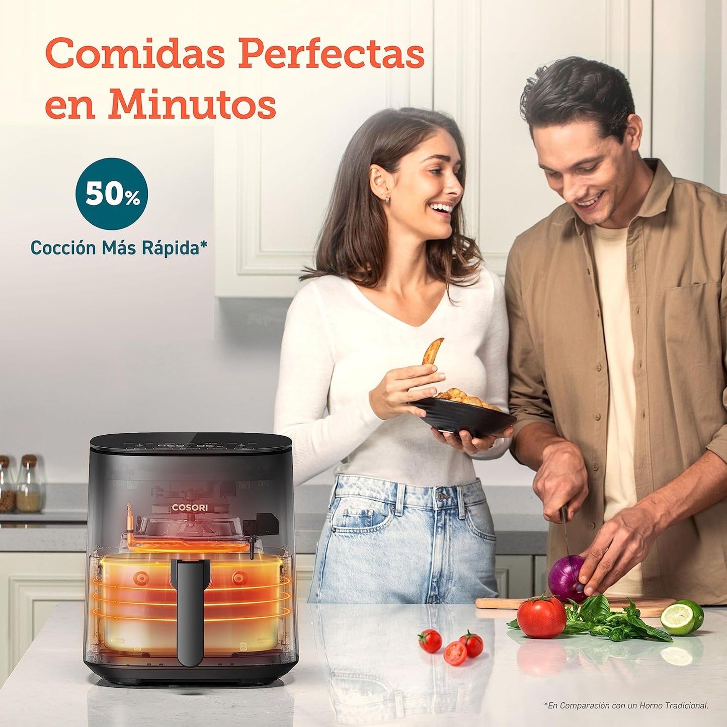 Pack Freidora de aire 6L 1200w + Libro 200 recetas