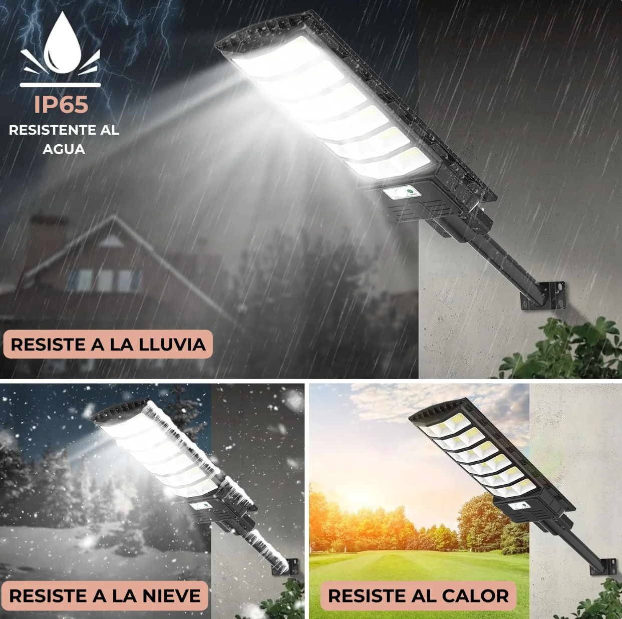 Lampara Solar LED 800W I Modelo 2025 SolarGlow™